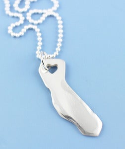 Image of NEW! I Heart California necklace