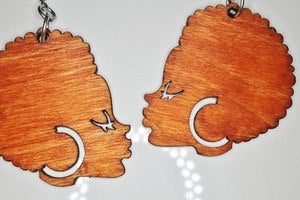 Image of AFRO CHICK - Wood