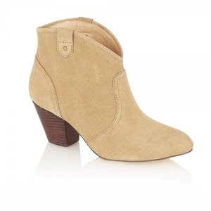 Image of Ravel Lucian Stone Suede Ankle Boots