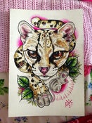 Image of Margay x Mouse Original Painting (7x10")