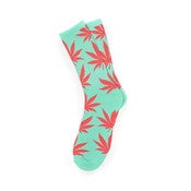 HUF Plantlife Socks - Aqua/Pink