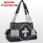 Image of RHINESTONE CROSS HANDBAG