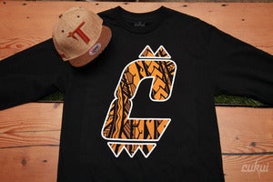 Image of Tiger Tribal C Logo Longsleeve - Black