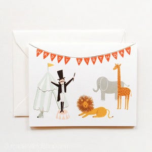 Image of Felicitación Happy Birthday Circus