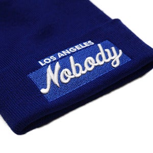 Image of LOS ANGELES NOBODY Royal Blue Beanie 