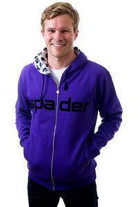 Image of Men's Purple Zip Hoody
