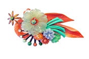 Image of Vintage Plastic Flower Pendant Brooch by Joli Jewelry