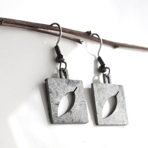 Image of Square Leaf Earrings