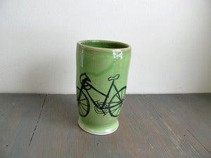 Image of Green Bike Tumbler