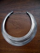 Image of Silver Multi Ring Necklace