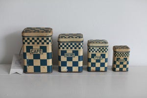 Image of 1930s french kitchen storage containers