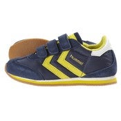 Image of HUMMEL stadion velcro kids low, dress blue/blazing yellow
