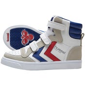 Image of HUMMEL stadil jr. velcro high, white/blue/red/gum