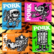 Image of PORK STICKERS, BUTTONS & PORK POSTCARDS!!!
