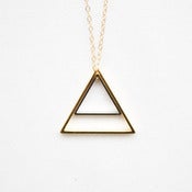 Image of Gold & Silver Nested Triangles