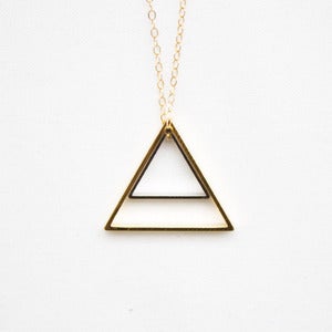 Image of Gold & Silver Nested Triangles