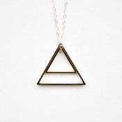 Image of Silver & Gold Nested Triangles