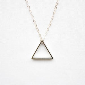 Image of Dainty Silver Triangle