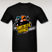 Image of Shirt 2 - Sarcastic Voyage logo - color - with hosts