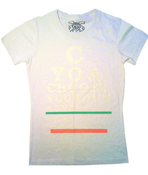 Image of GLOW-IN-THE-DARK CYOA EYE CHART SHIRT