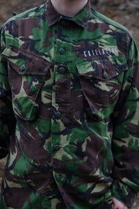 Image of Upcycled Camo Shirt Jacket