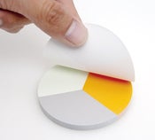 Image of Pie Chart Sticky Notes