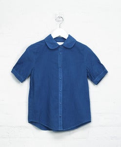 Image of Organic Indigo Short Sleeve Shirt