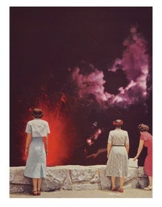 Image of VOLCANO AT NIGHT limited edition print