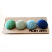 Image of blue overdyed buttons
