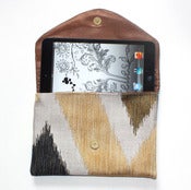 Image of Green zigzag Lolie - Luxurious iPad Mini case - Limited edition