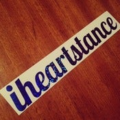 Image of *NEW* iheartstance *BLUE* sparkle decal