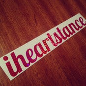 Image of *NEW* iheartstance *BRIGHT PINK* sparkle decal