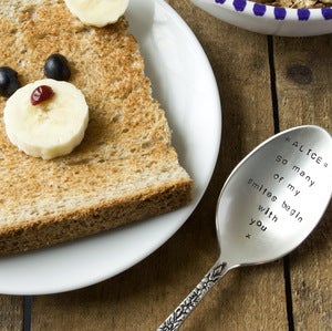 Image of Personalised Dessert Spoon (up to 15 words)