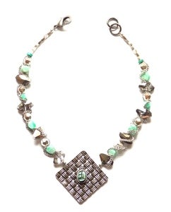 Image of Vintage Jade Pendant Necklace