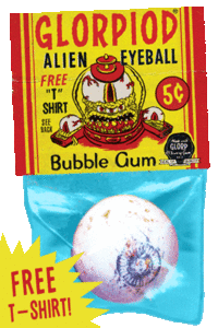 Image of GLORPOIDS EYEBALL GUM! (With FREE Glorpoids T-shirt!)