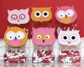 Image of printable Owl favor toppers- Sherbet Collection
