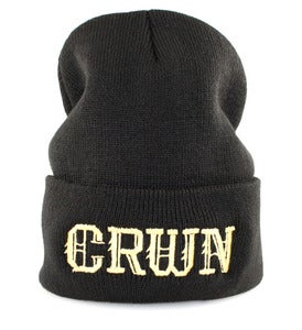 Image of "KINGS CRWN" BEANIE | BLACK