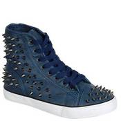 Image of Blue Spiked Chucks 