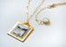 Image of "Amelia" Geometric+Gilded: Fine Art Collage Necklace