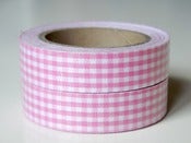 Image of Fabric tape "Vichy rosa"