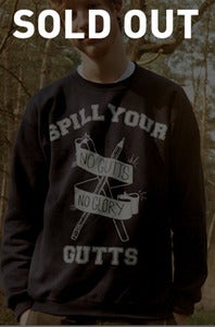 Image of "No Gutts, No Glory" Navy Blue, Sweatshirt