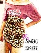 Image of "AMBO" ANIMAL SKIN SKIRT