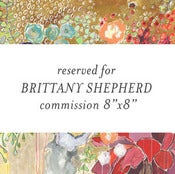 Image of commission flowers for brittany 8"x8"