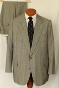 Image of Tan Glen Check Suit, size 44 Reg.