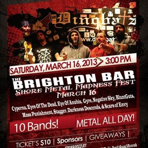 Image of *TICKETS* Shore Metal Madness @ The Brighton Bar, Long Branch, NJ