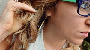 Image of "Sylvia" Original Artwork Earrings