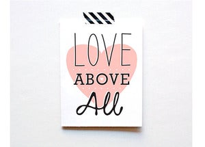 Image of Love Above All Card by The Paper Cub Co.