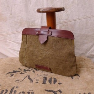 Image of Reclaimed Tent Canvas 'Double Clutch' / ipad cover