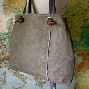 Image of Reclaimed Tent Canvas Knot Tote