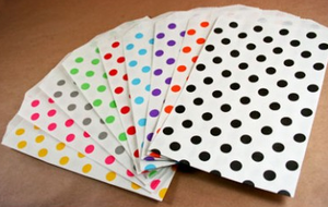 Image of Polka Dot Medium Treat/Goody Bags (5"x7.5")